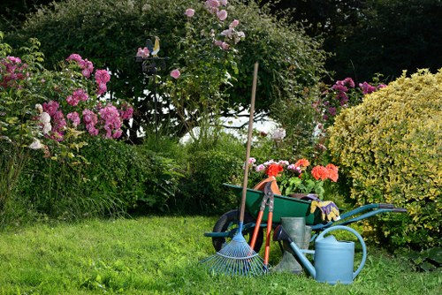 Modern minimalist garden design in Plaistow